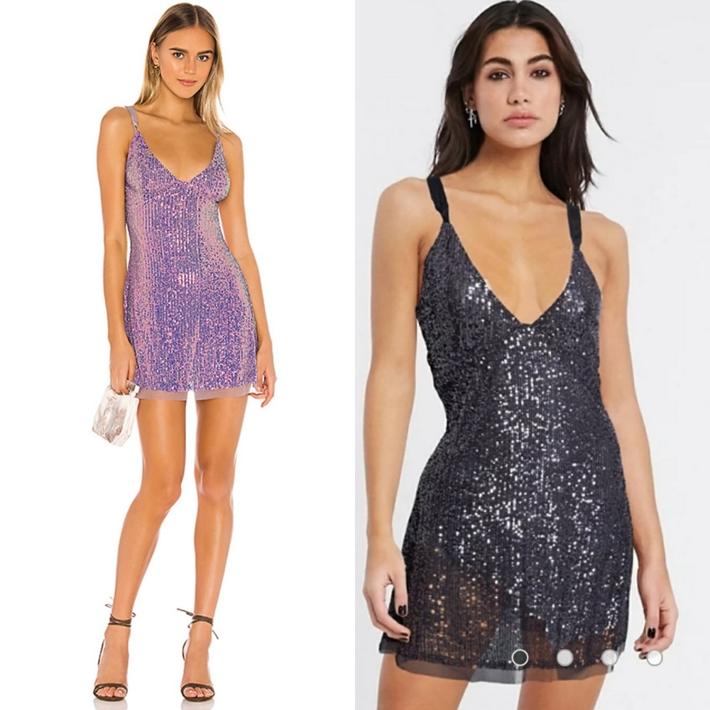 NWT Free people gold rush slip dress
